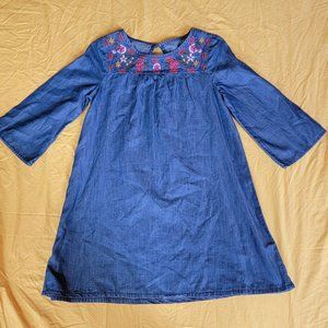 Girls blue flower dress